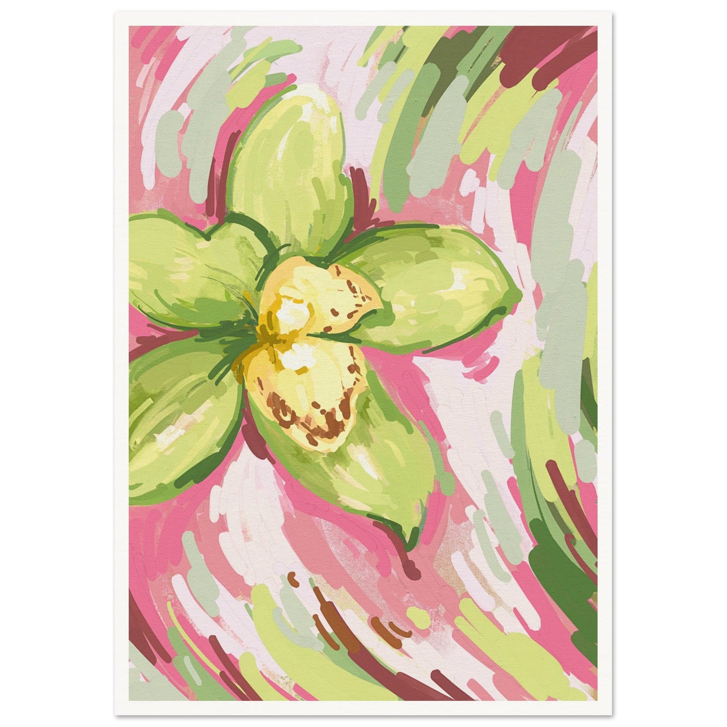 Botanical Illustration Poster A2 (42 x 59.4 cm) Border