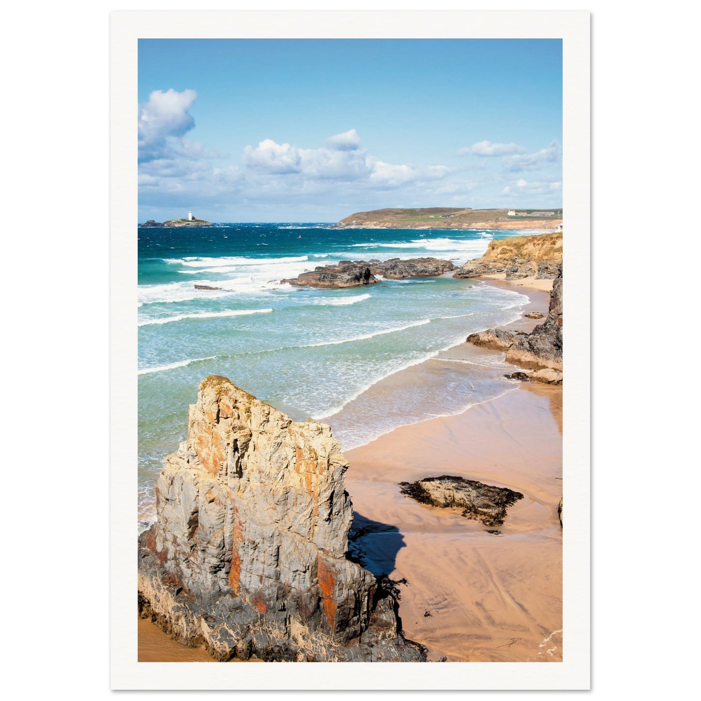 Gwithian Beach, Cornwall, UK Poster
