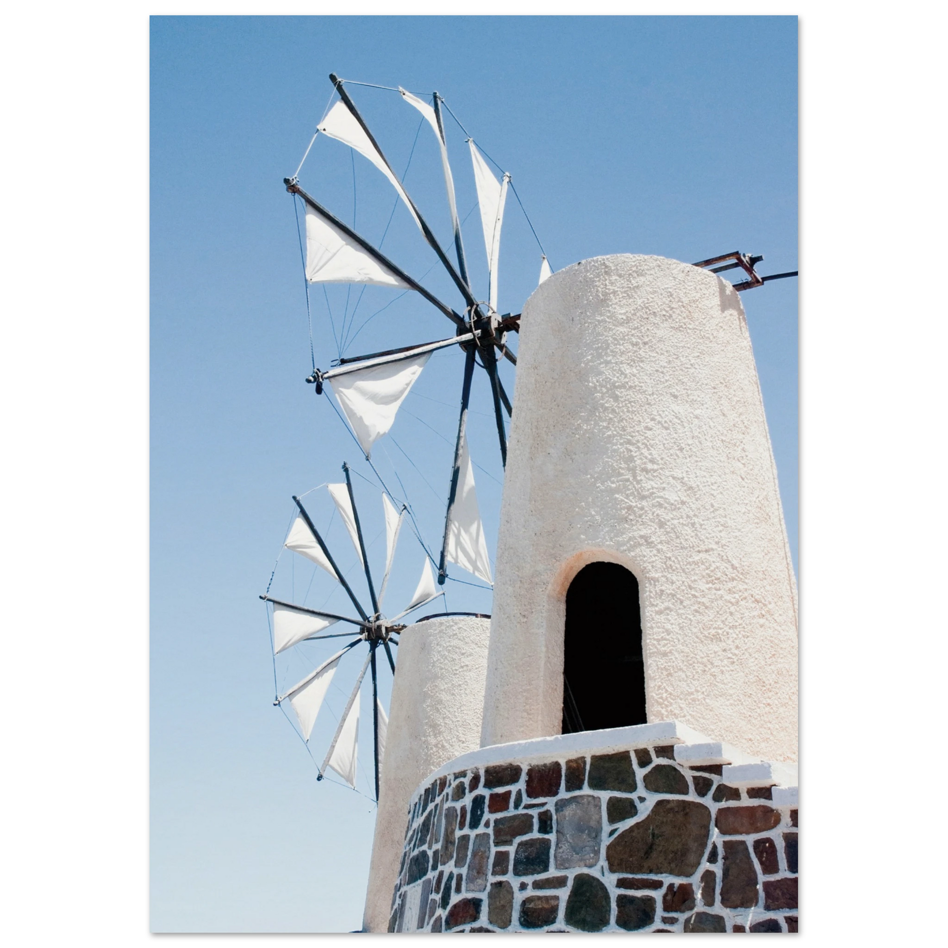 Mykonos Windmill Print