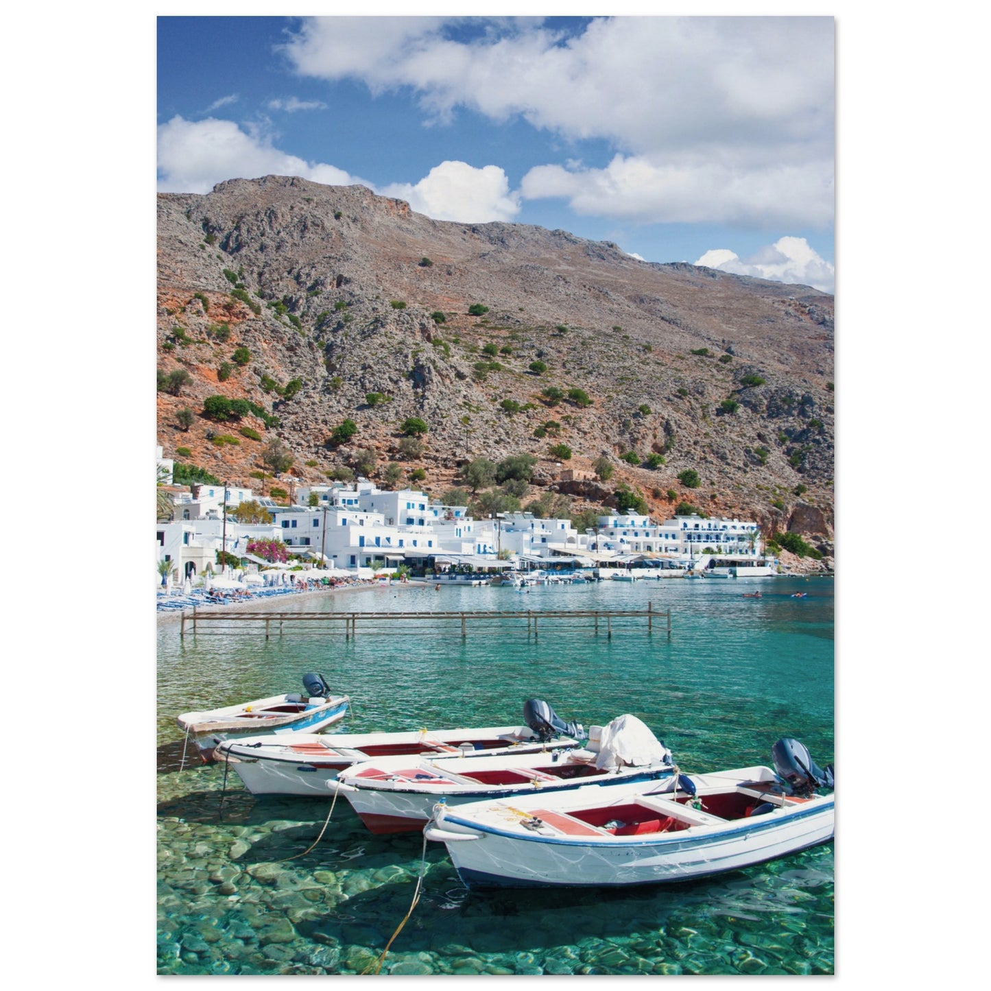 A Few Boats in Crete Prints A1 (59.4 x 84.1 cm)