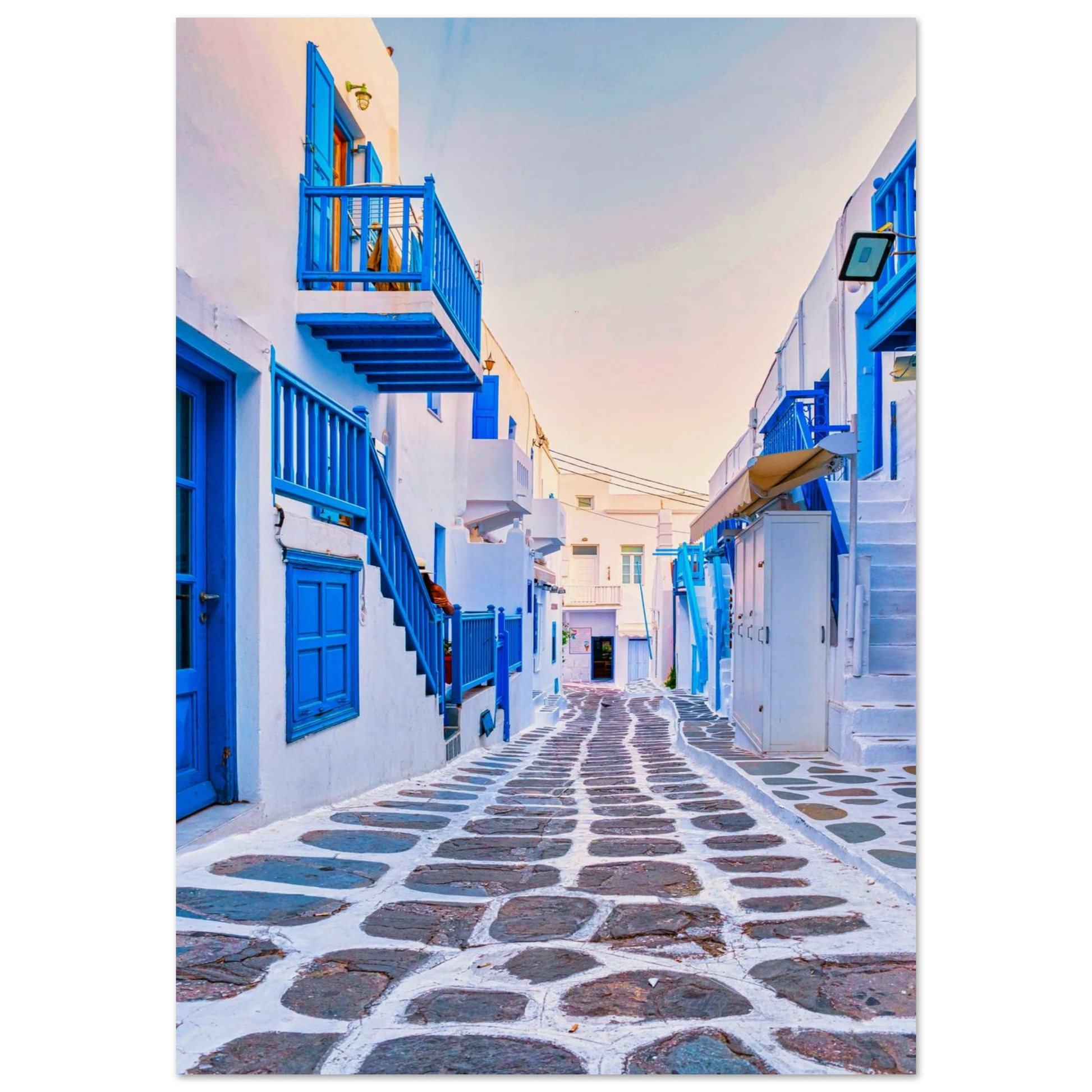 Aegean Dream Blue Streets Poster 70x100 cm 28x40″ No Border