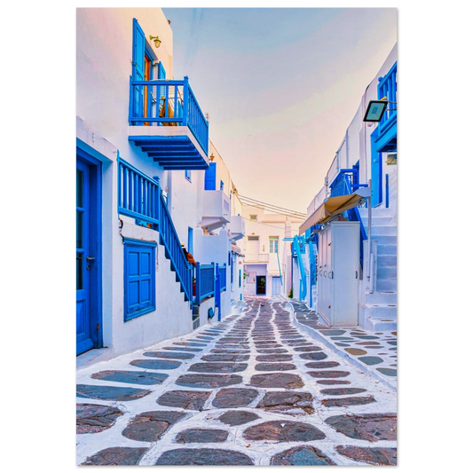 Aegean Dream Blue Streets Poster 70x100 cm 28x40″ No Border