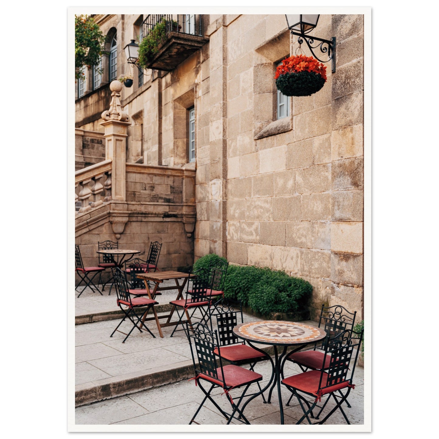 Barcelona Cafe Poster 50x70 cm 20x28″ Border
