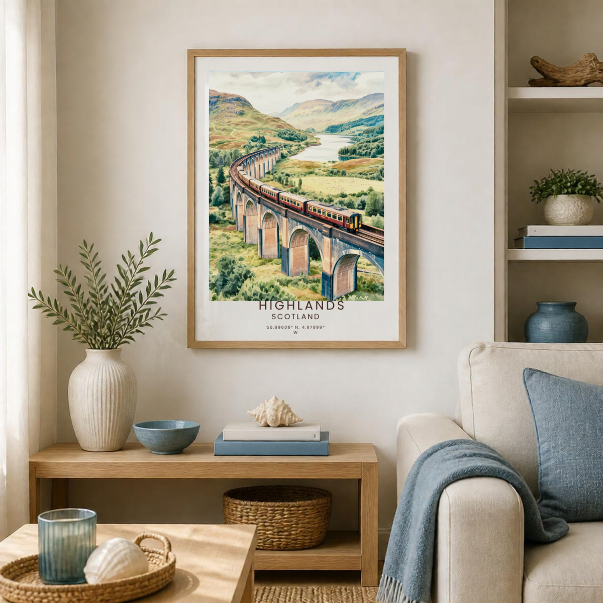 Scotland Highlands Viaduct Poster