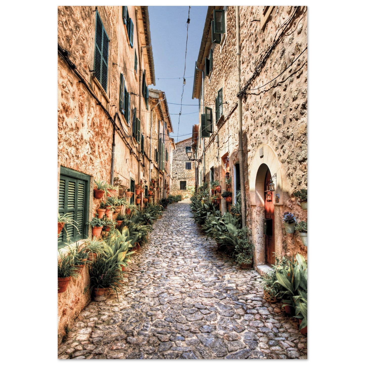 Valldemossa Hill Top Village Majorca Poster A1 (59.4 x 84.1 cm)