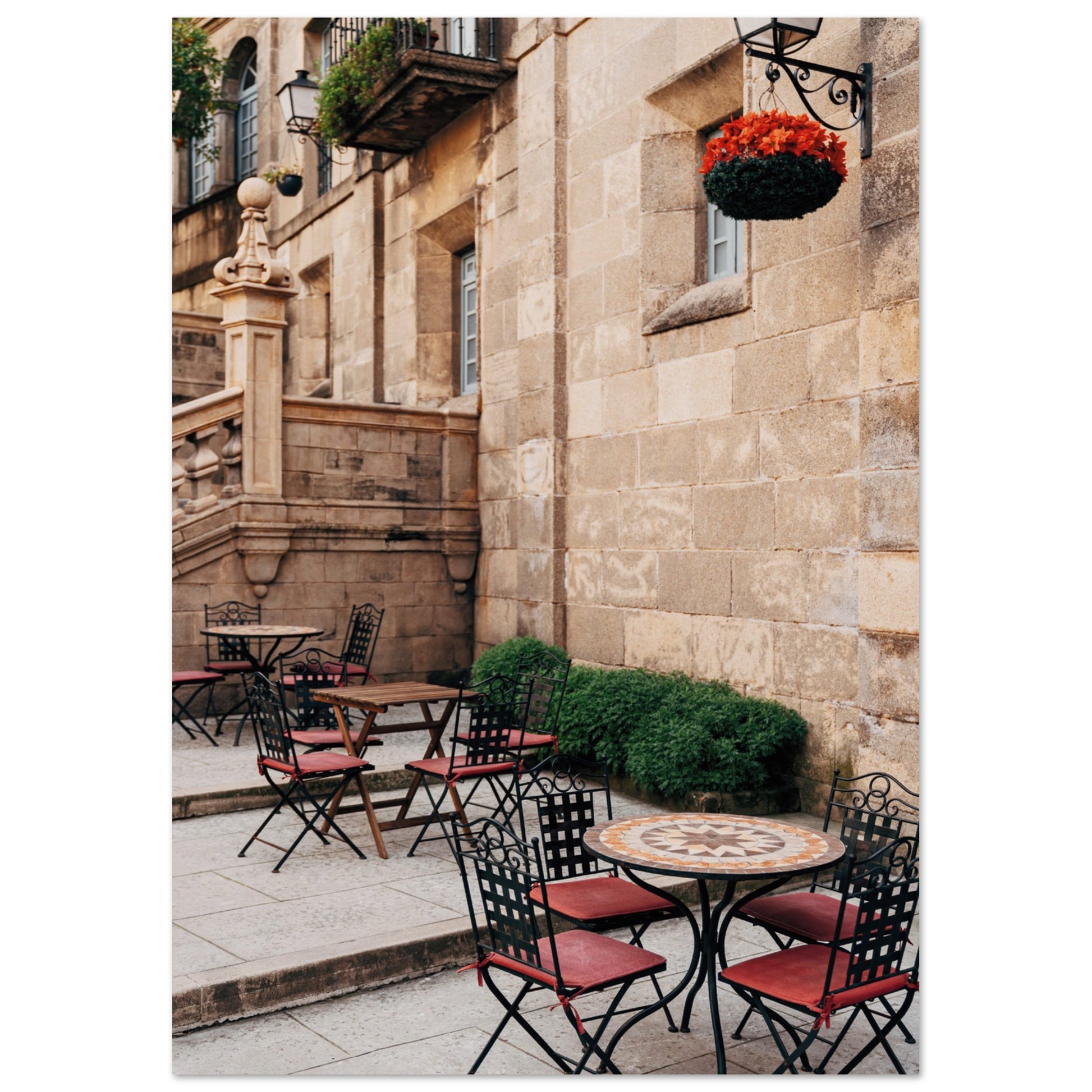 Barcelona Cafe Poster 21x29.7 cm 8x12" No Border