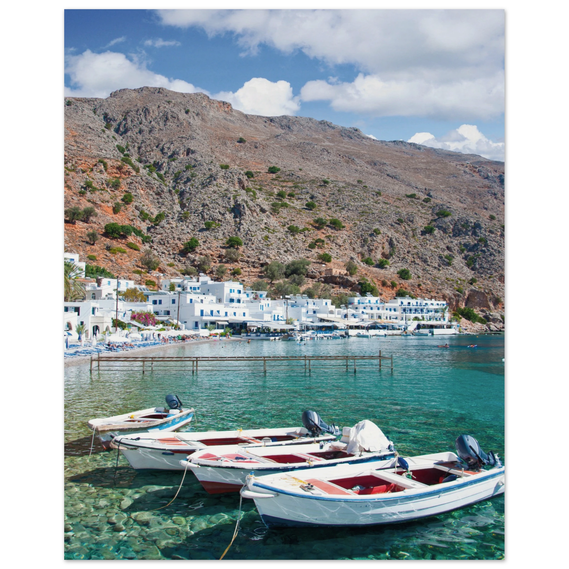 A Few Boats in Crete Prints