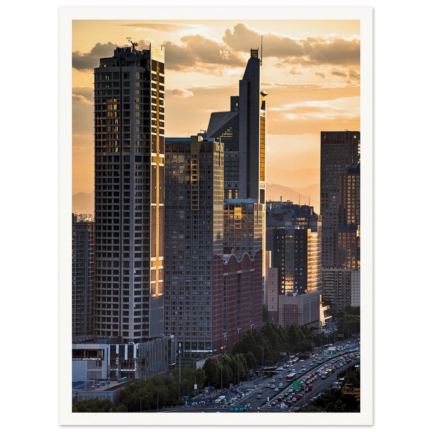 Beijing Urban Elegance Poster 30x40 cm 12x16″ Border