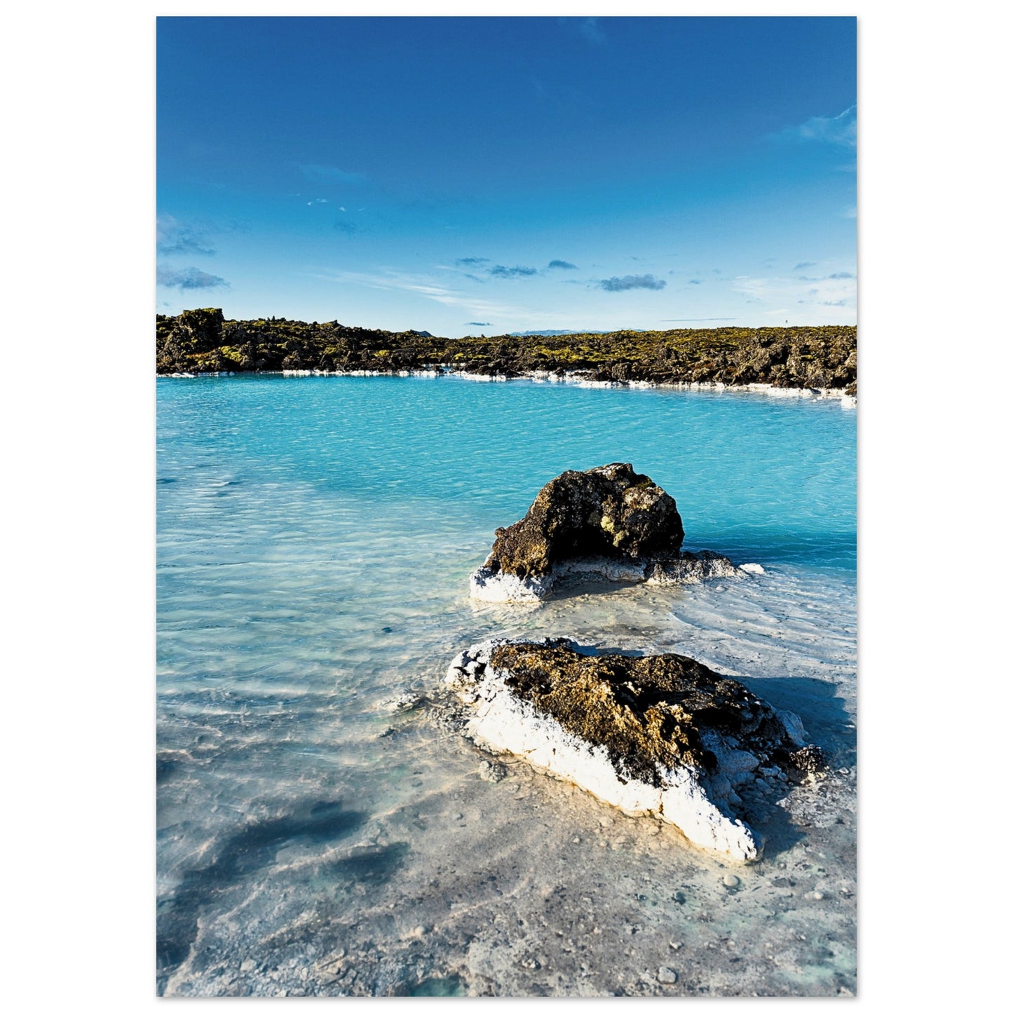 Blue Lagoon South Iceland Poster 50x70 cm 20x28″ No Border