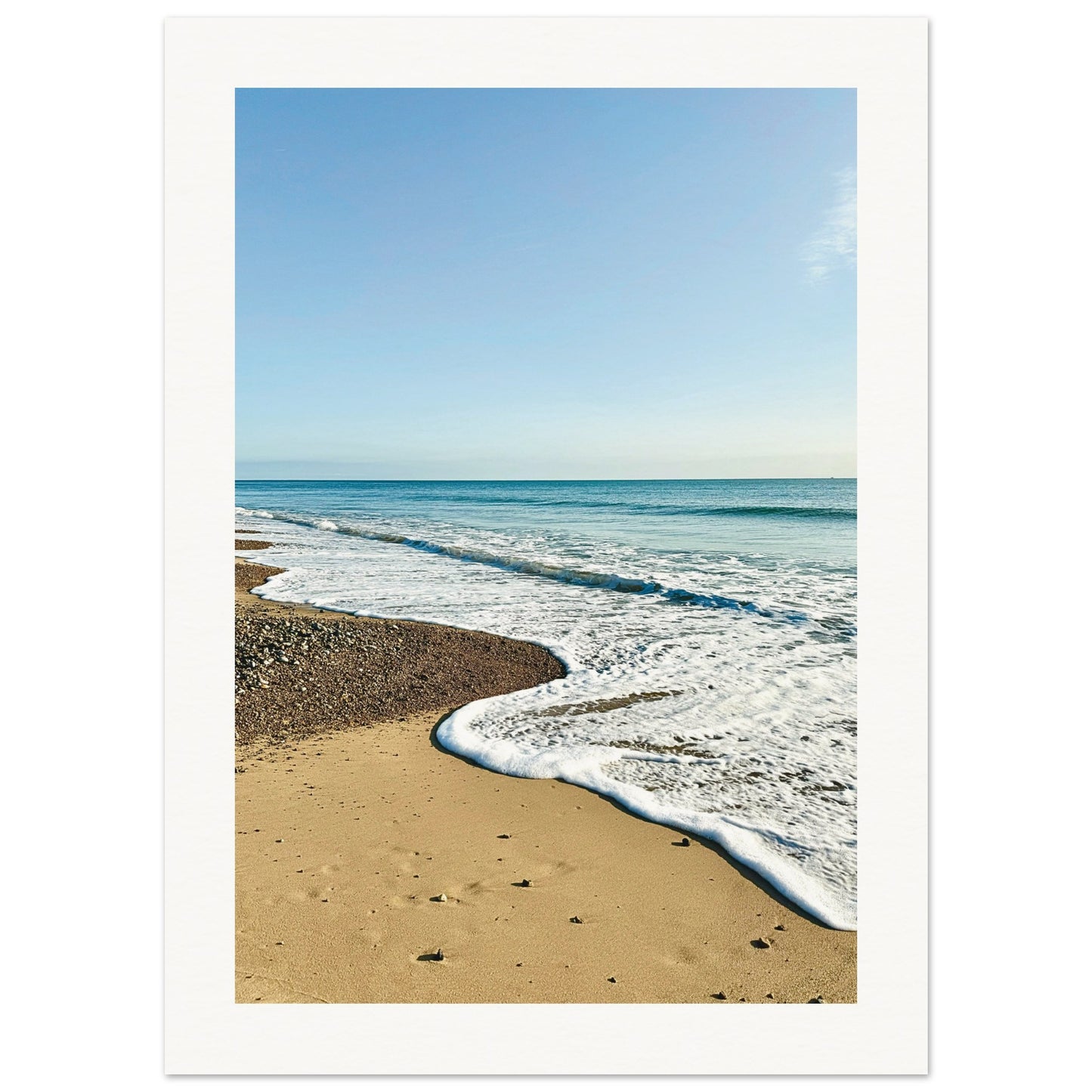 Scratby Beach, Norfolk, UK Poster 13x18 cm 5x7″ Border