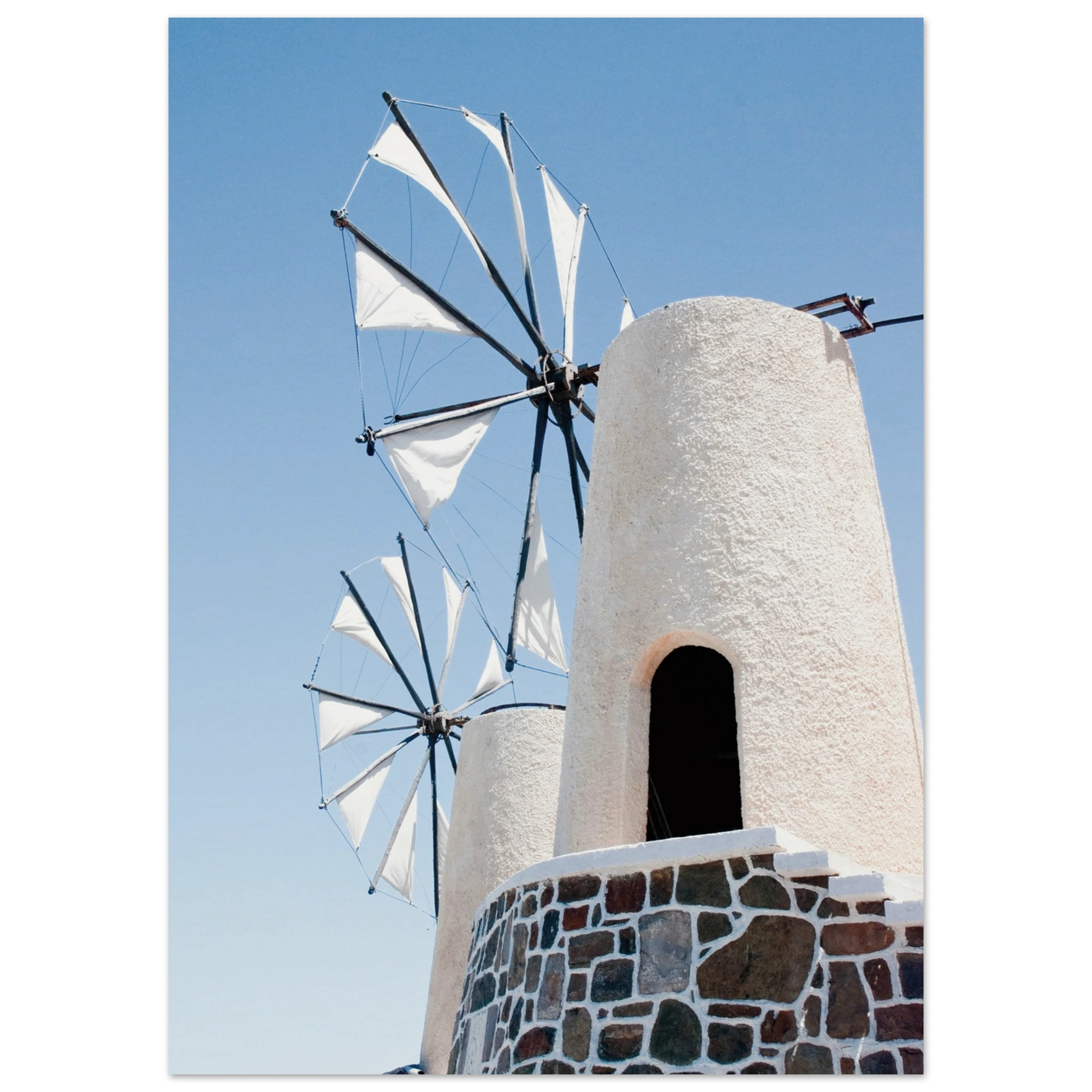 Mykonos Windmill Print