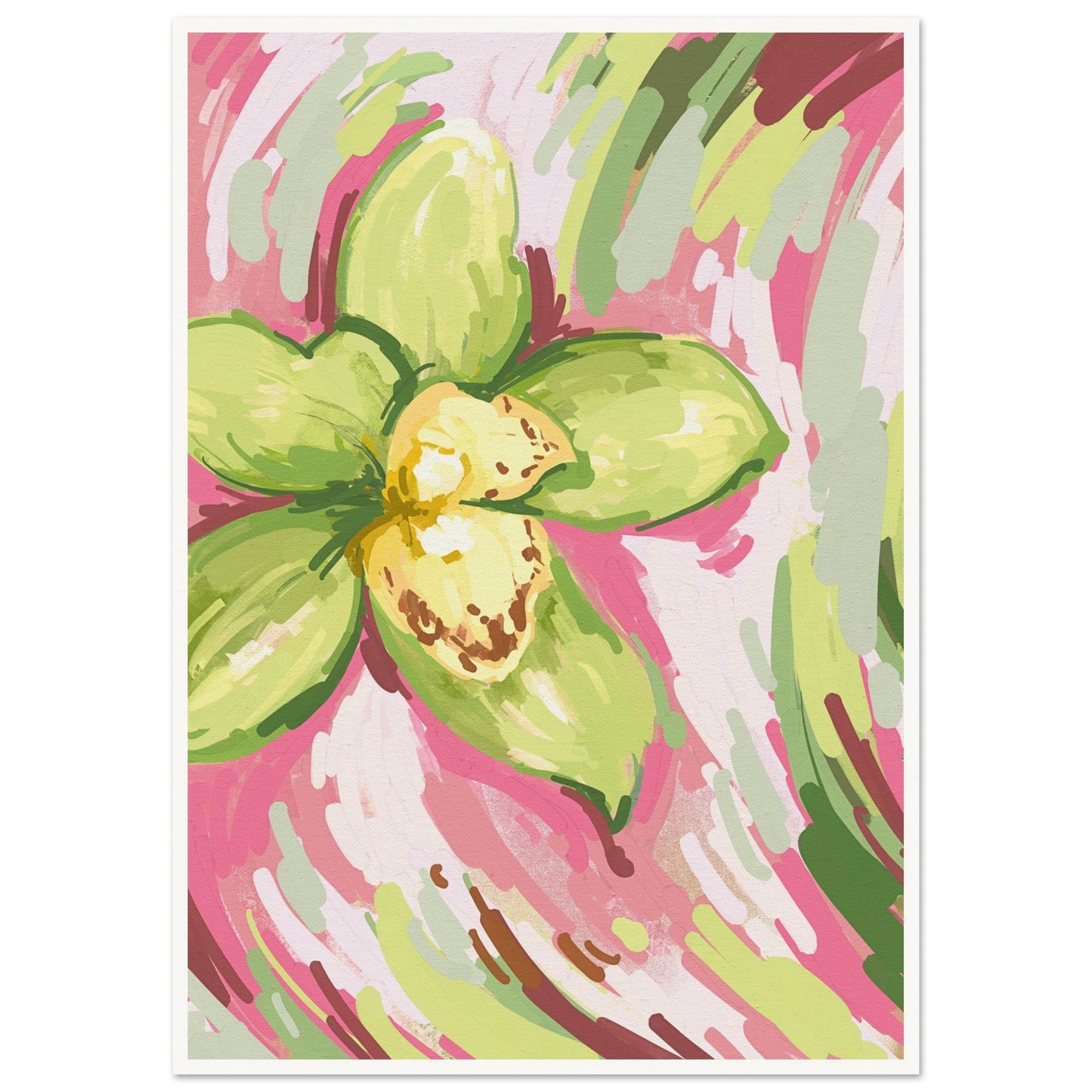 Botanical Illustration Poster A1 (59.4 x 84.1 cm) Border
