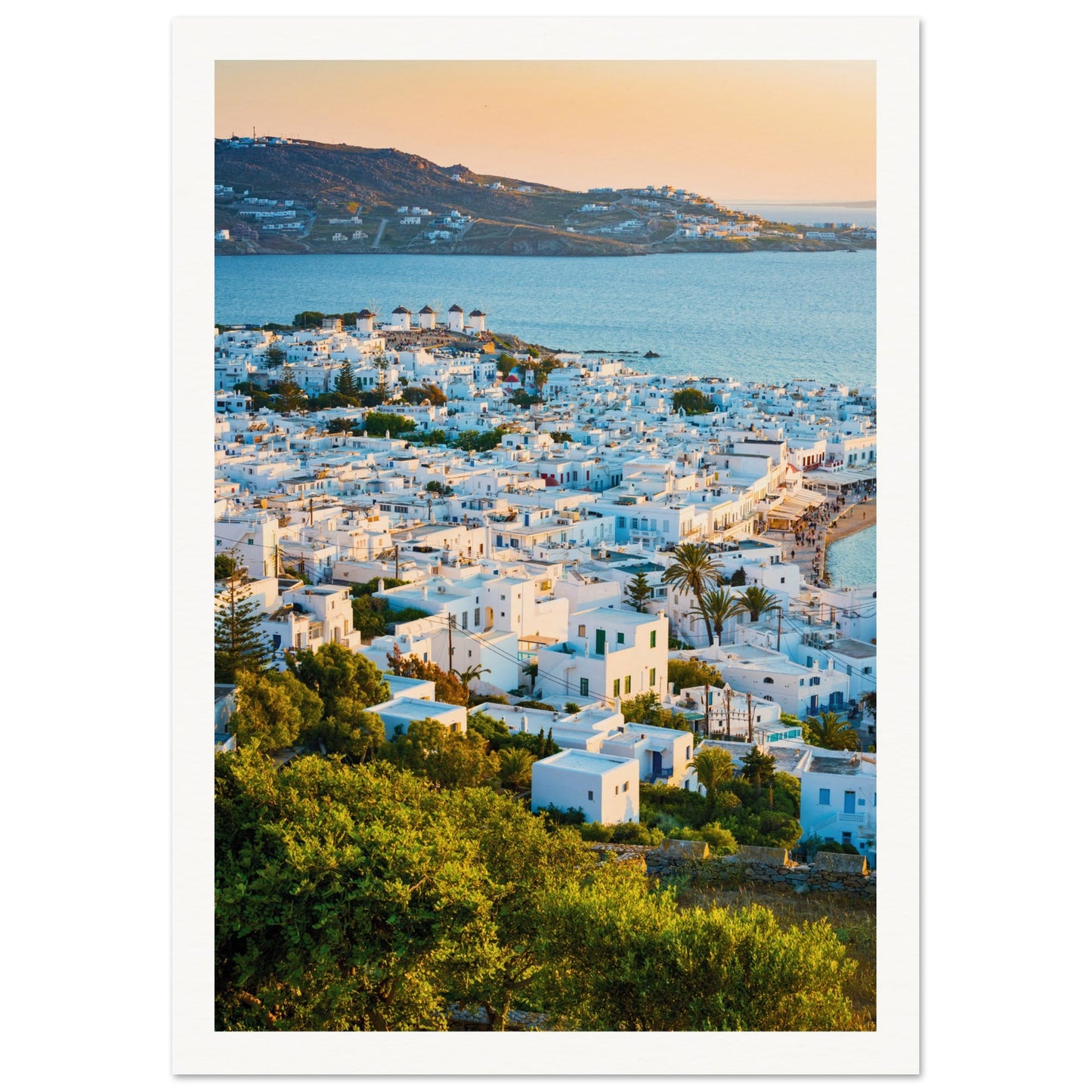 Quaint Village of Mykonos Print