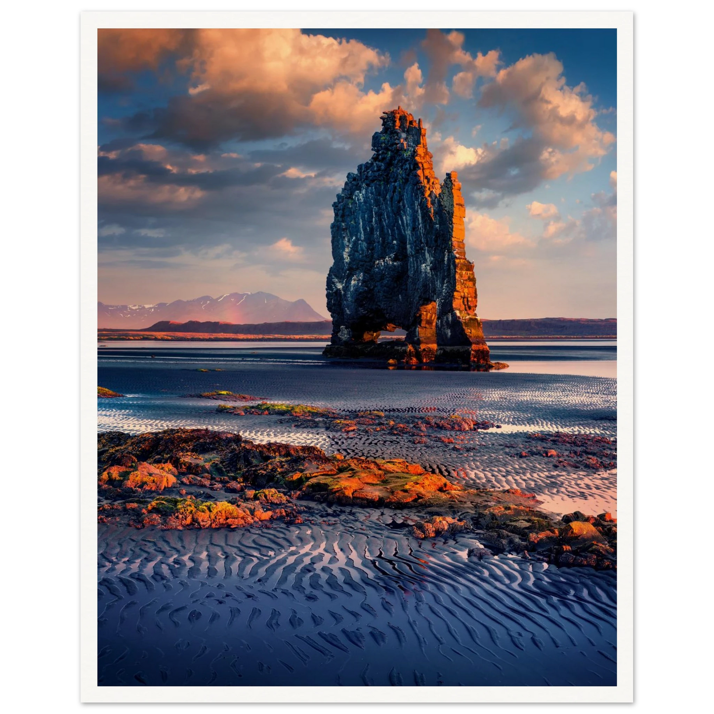 Icelandic Rock Poster 40x50 cm 16x20″ Border