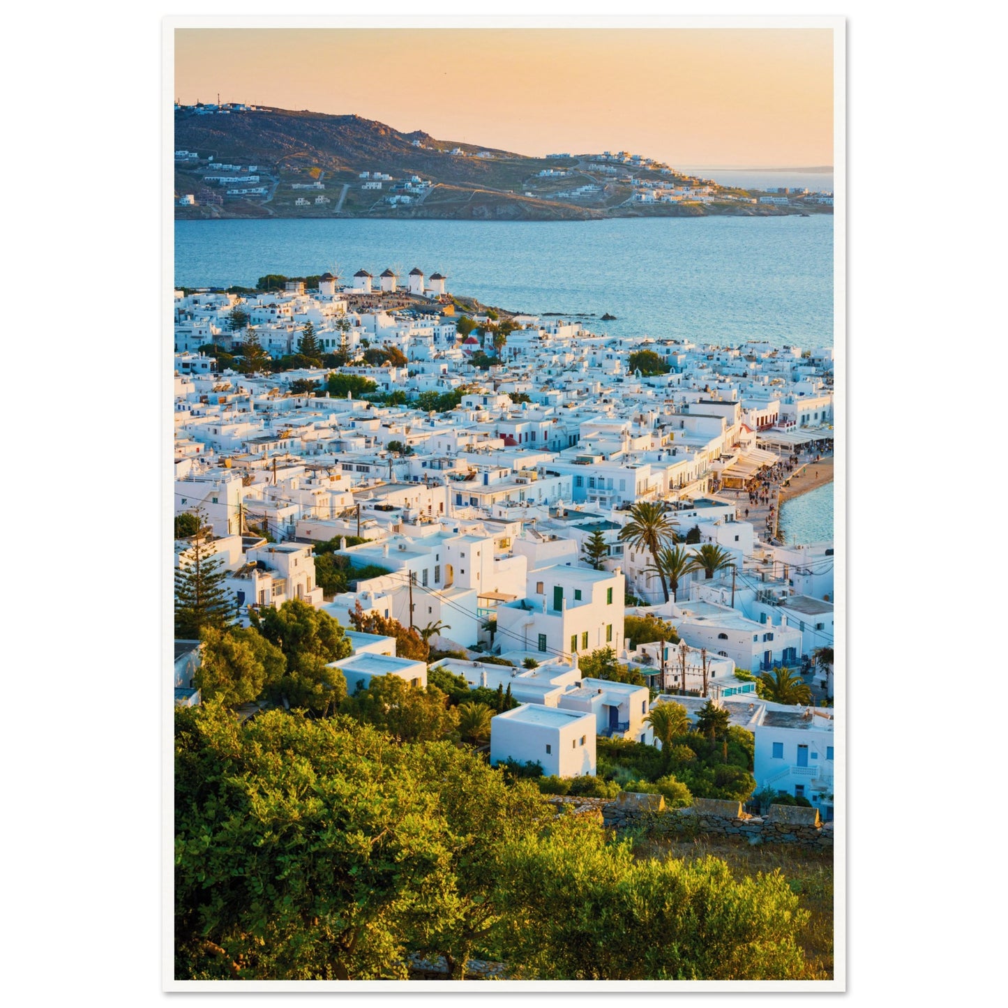 Quaint Village of Mykonos Print