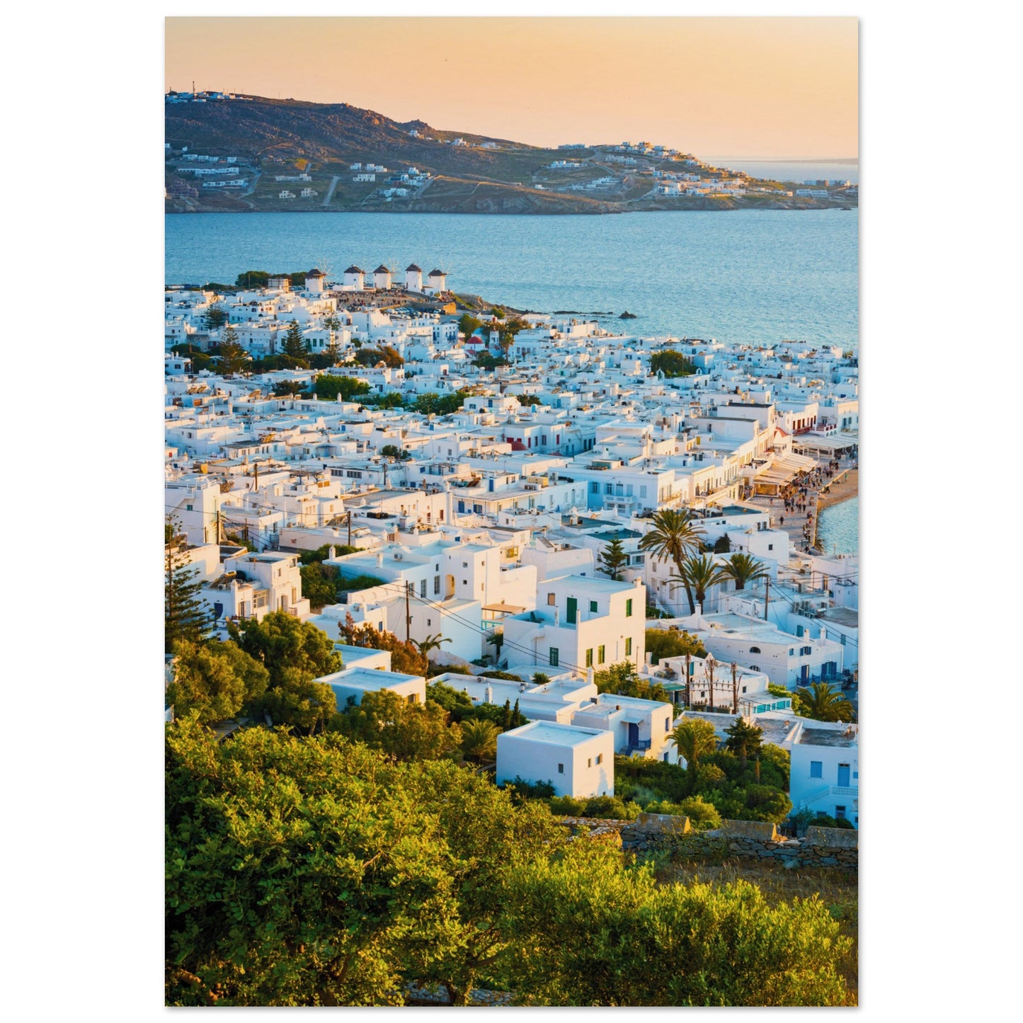 Quaint Village of Mykonos Print