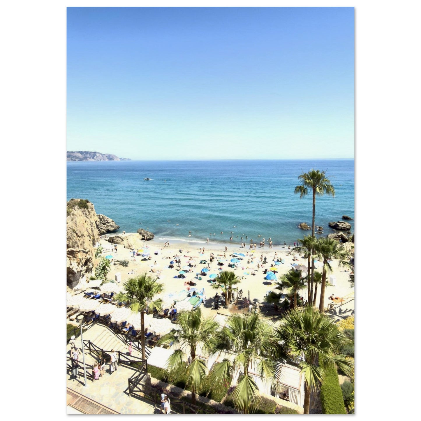 Calahonda Beach In Nerja Poster A1 (59.4 x 84.1 cm)