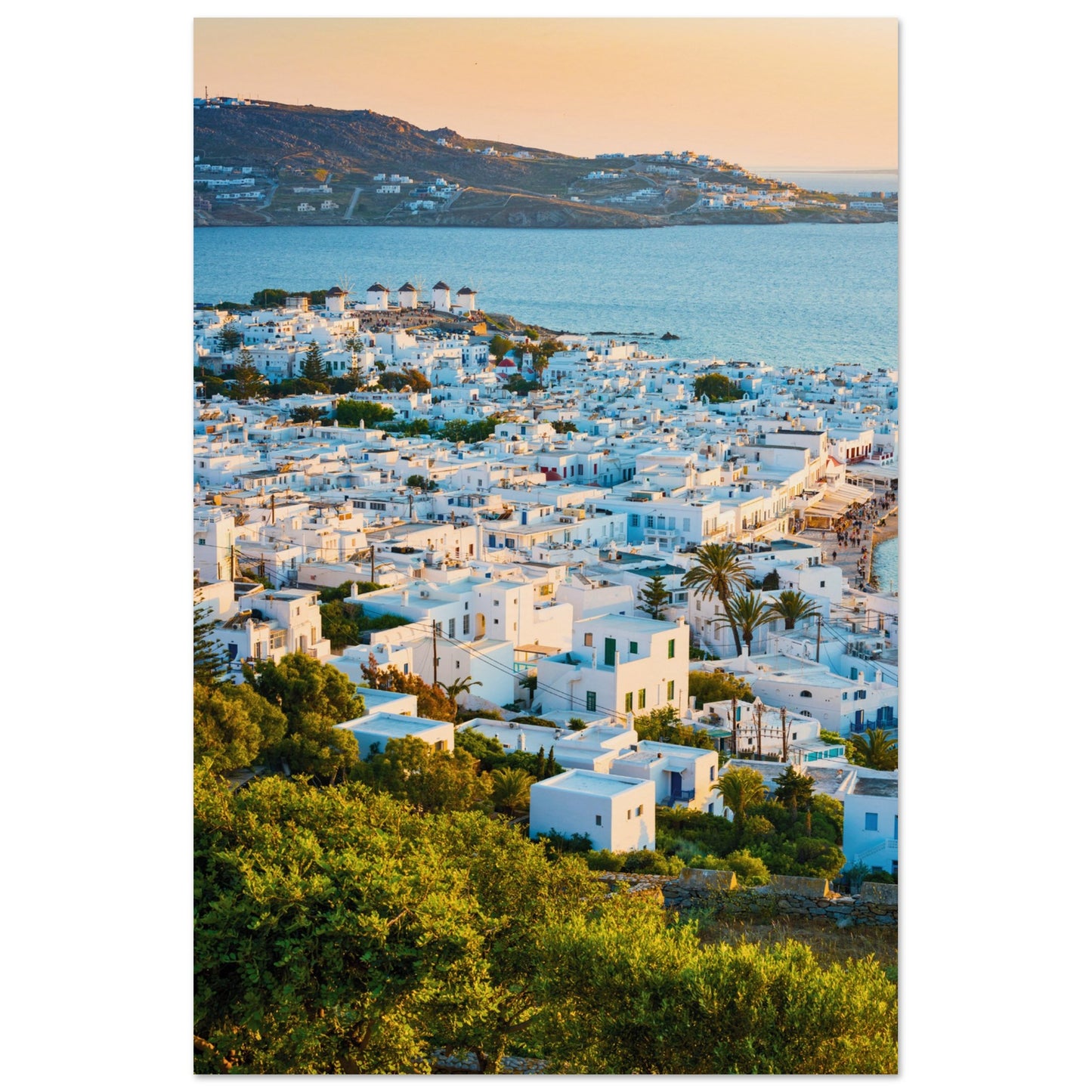 Quaint Village of Mykonos Print