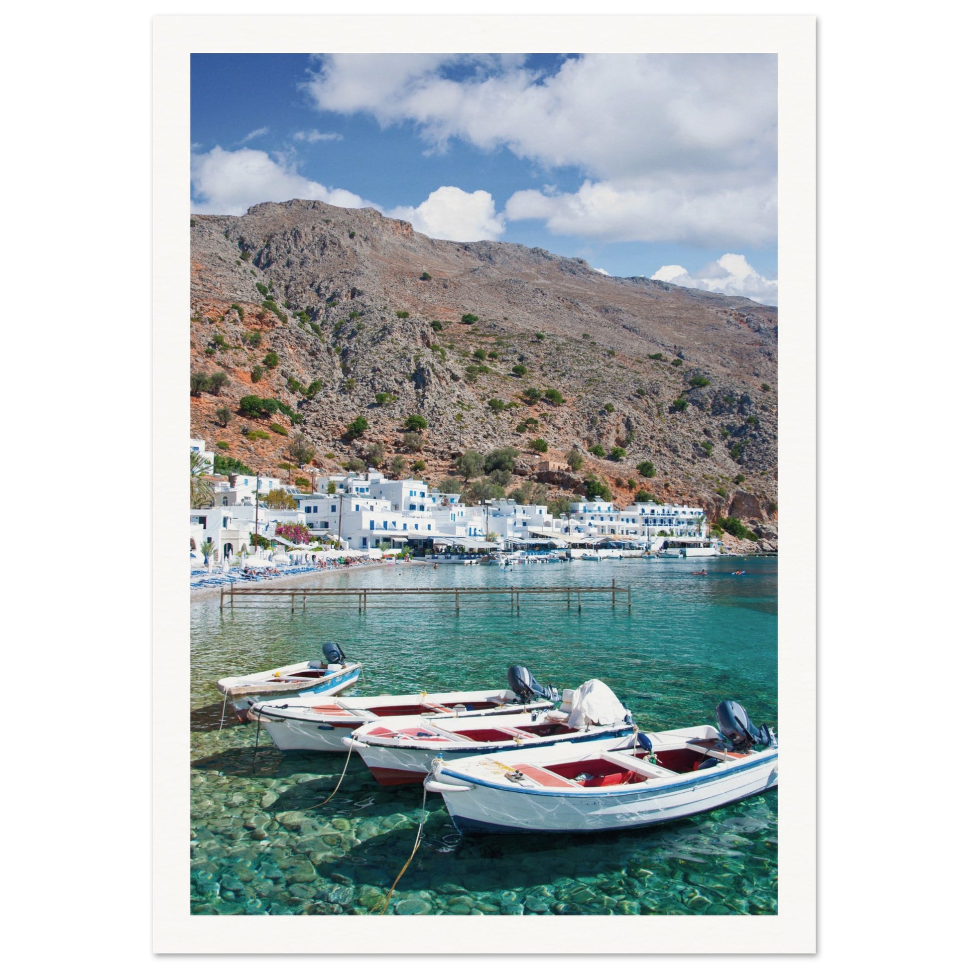 A Few Boats in Crete Prints