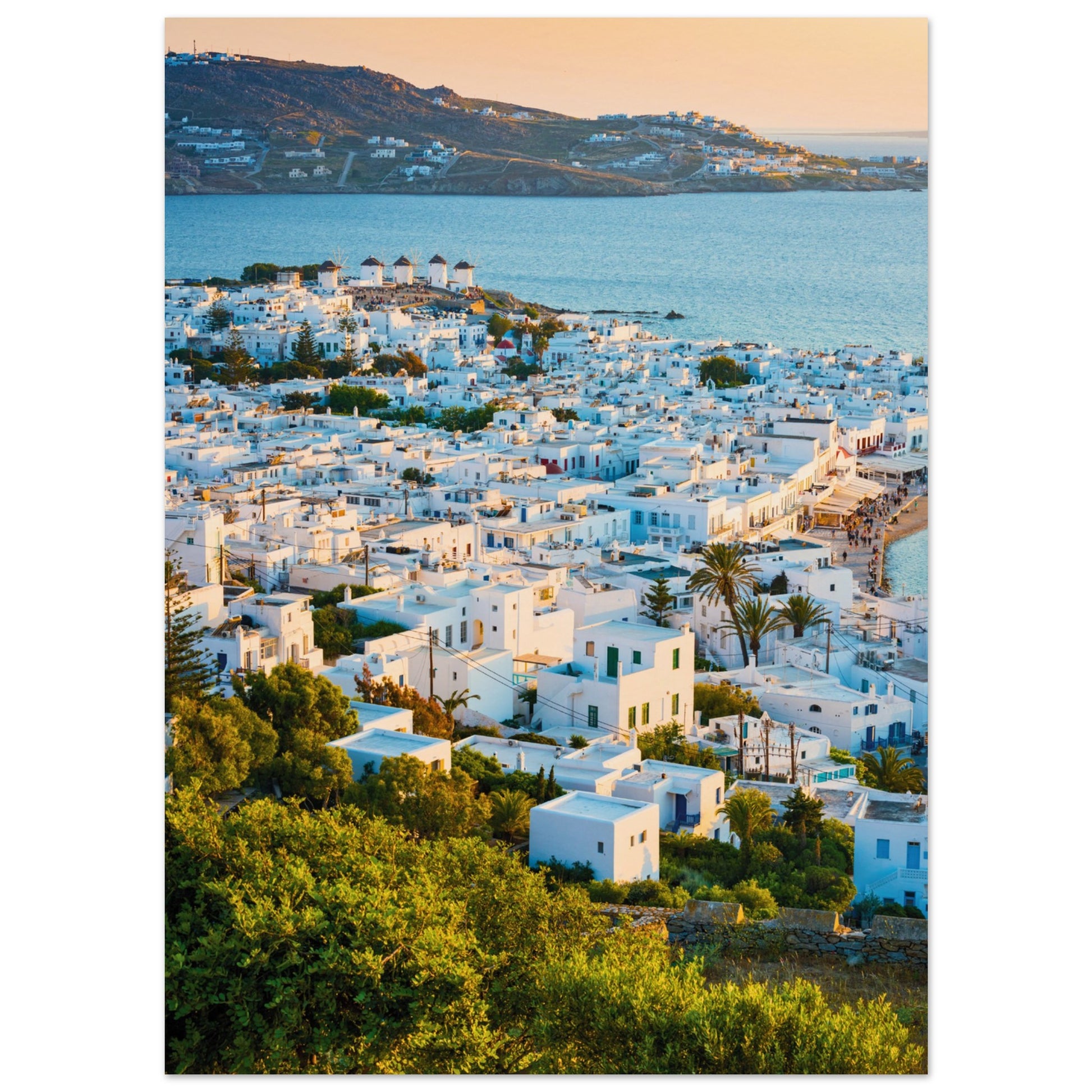 Quaint Village of Mykonos Print
