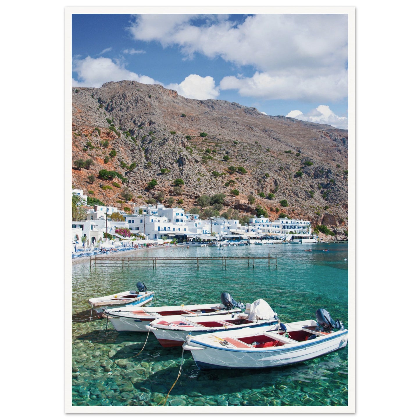 A Few Boats in Crete Poster