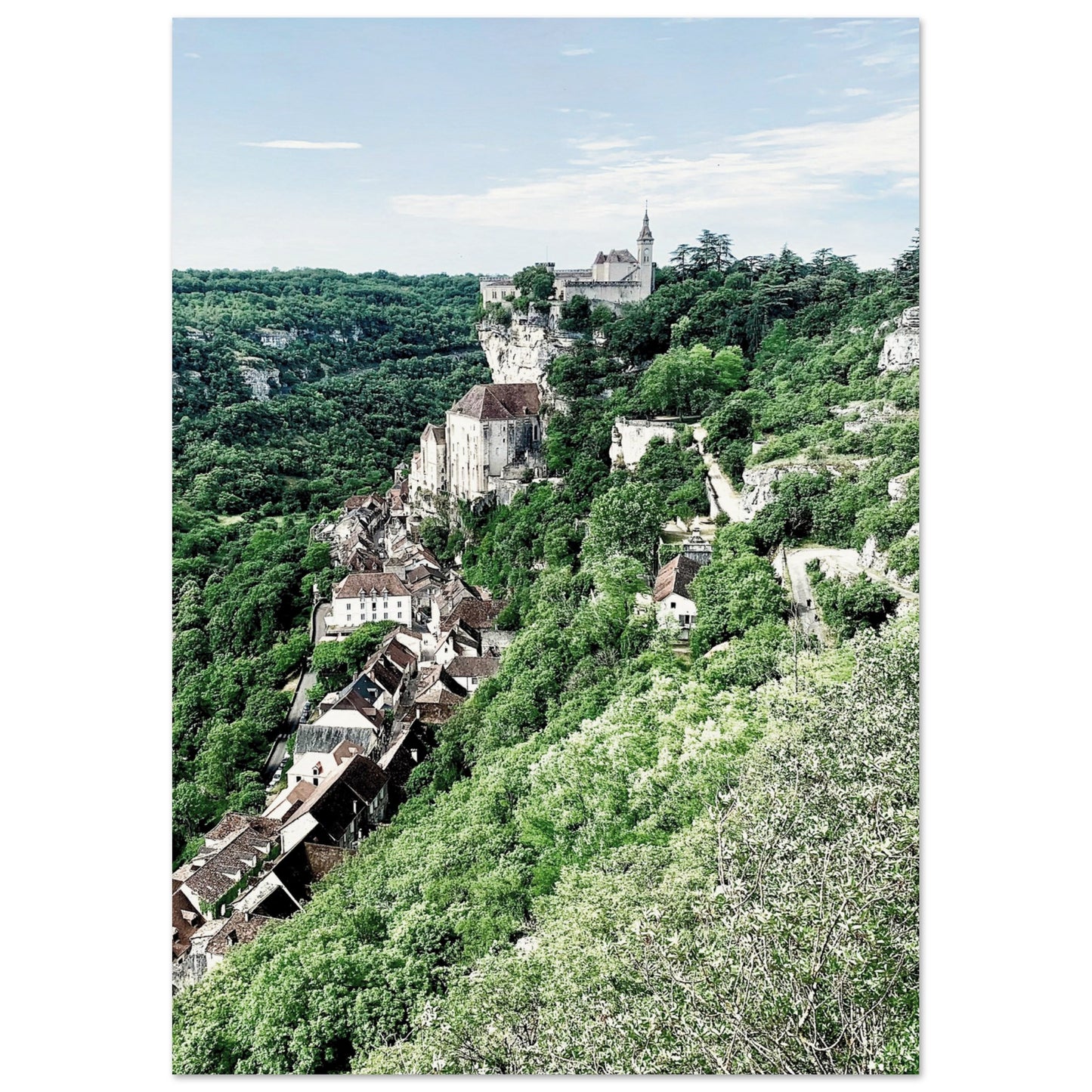 Rocamadour South Western France Poster A4 (21x29.7 cm) No Border