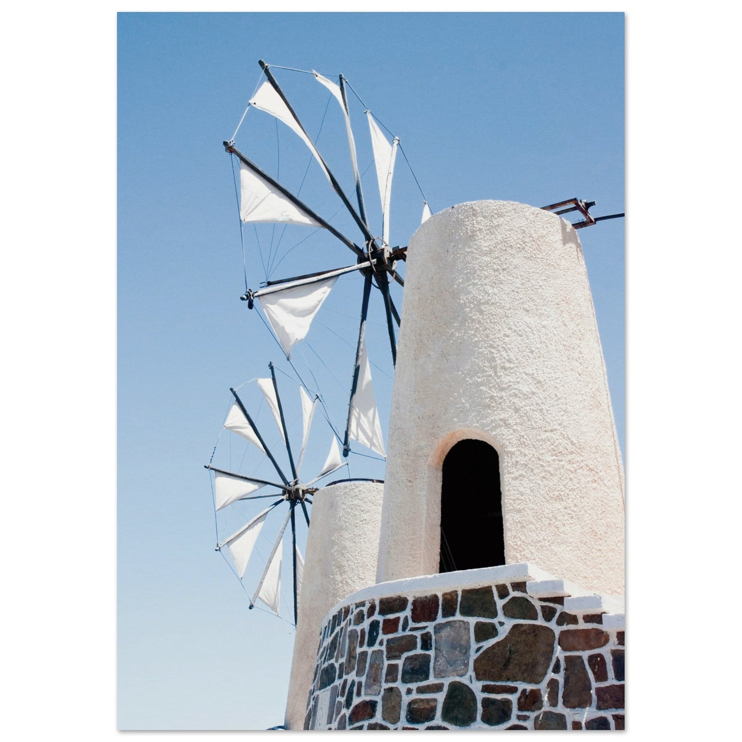 Mykonos Windmill Print A3 (29.7 x 42 cm)