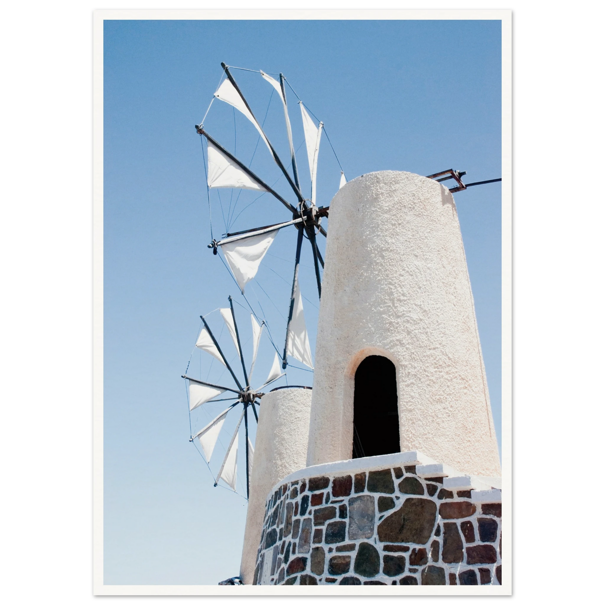 Mykonos Windmill Print