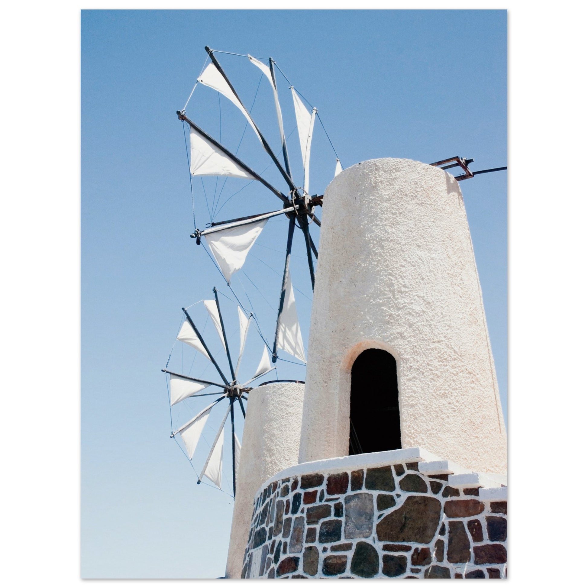 Mykonos Windmill Poster