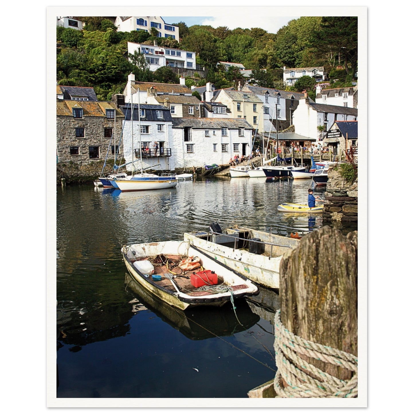 Polperro Cornwall, UK Poster 40x50 cm 16x20″ Border