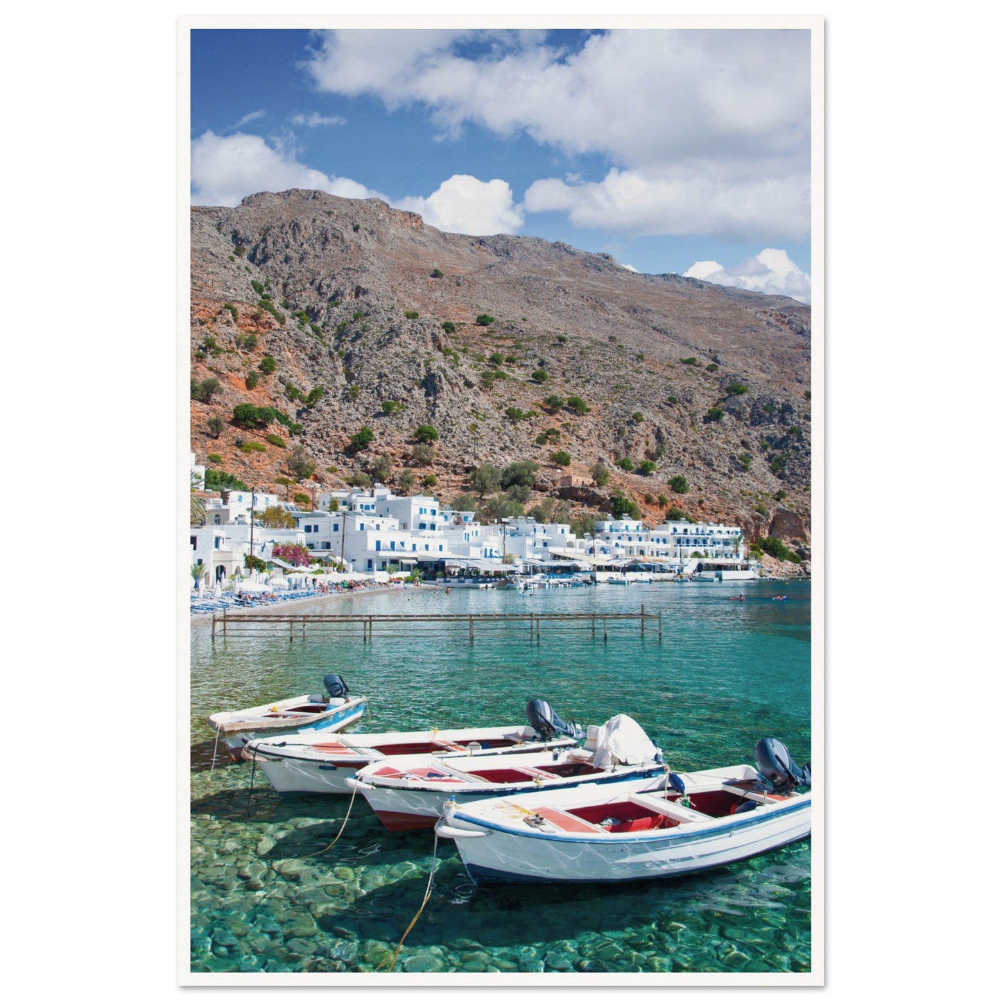 A Few Boats in Crete Poster