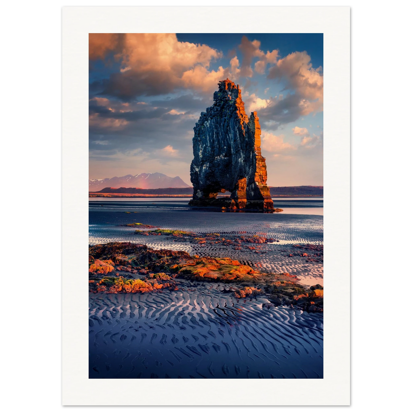 Icelandic Rock Poster 13x18 cm 5x7″ Border