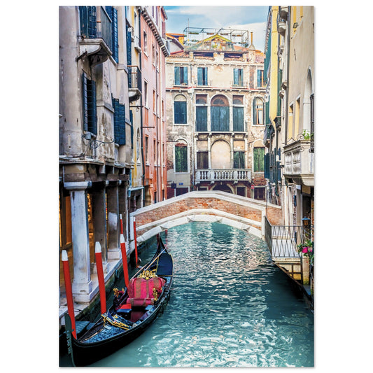 Venice Canal Cityscape Print A1 (59.4 x 84.1 cm) No Border