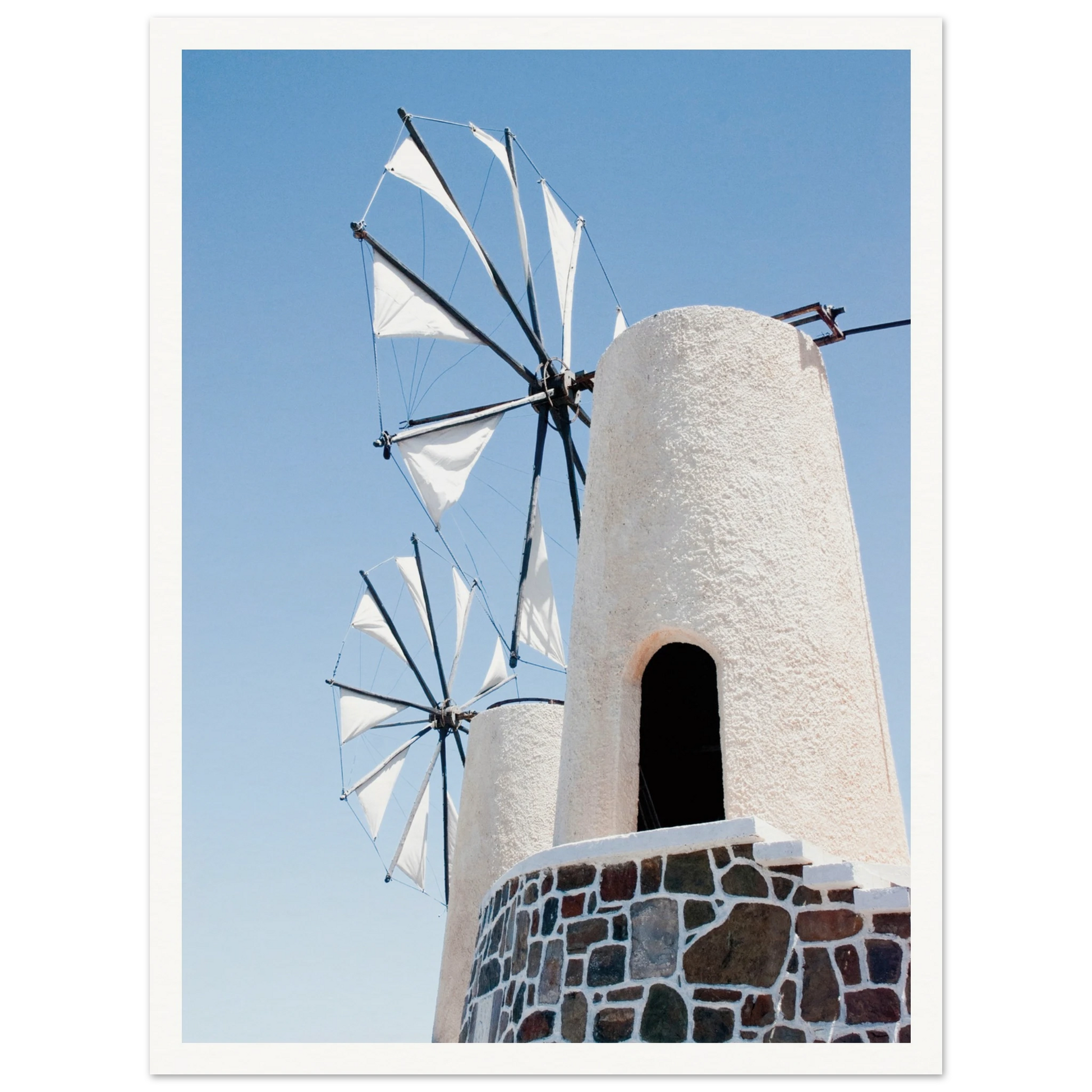 Mykonos Windmill Print