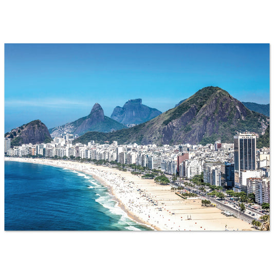 Copacabana Beach, Brazil Poster A1 (59.4 x 84.1 cm)