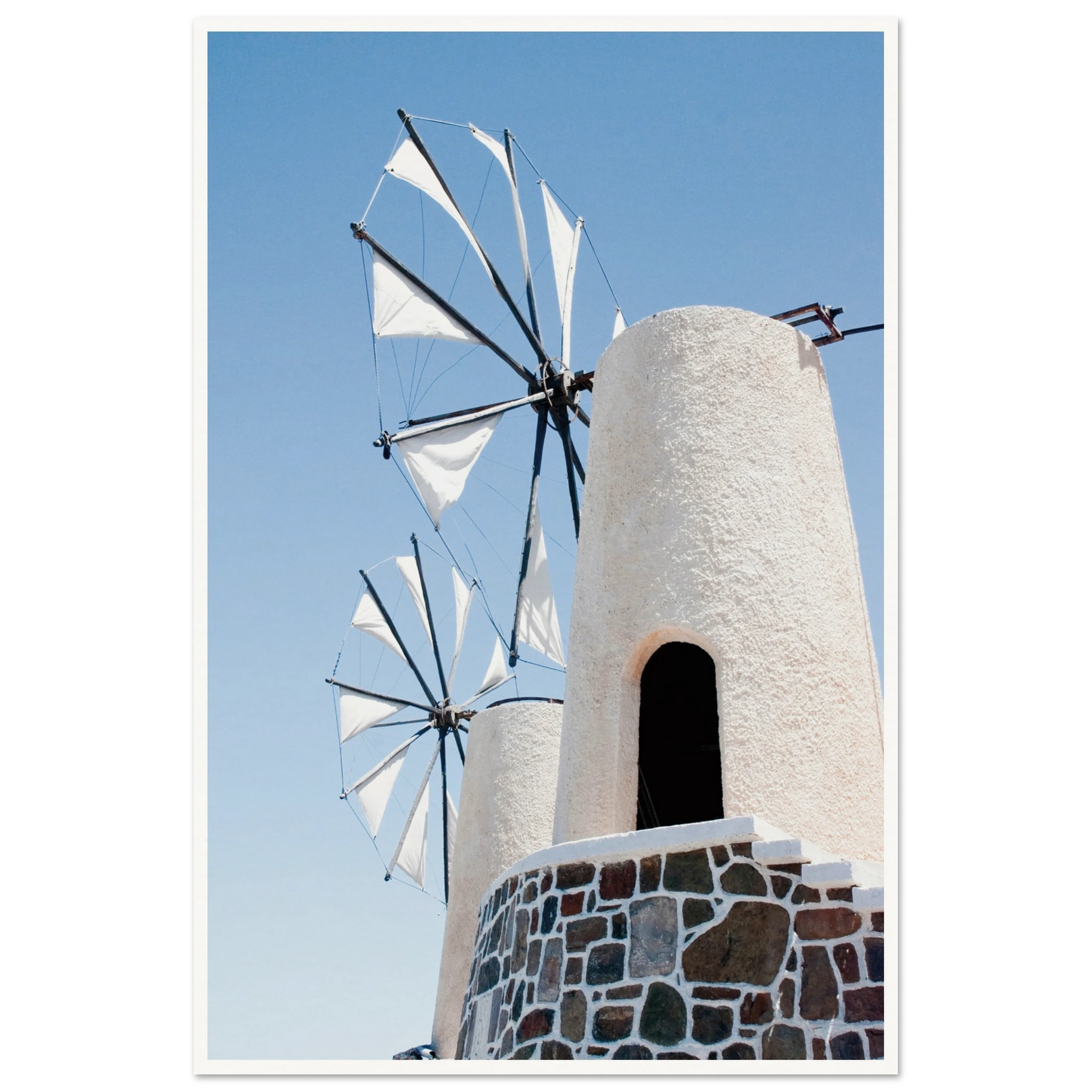Mykonos Windmill Print