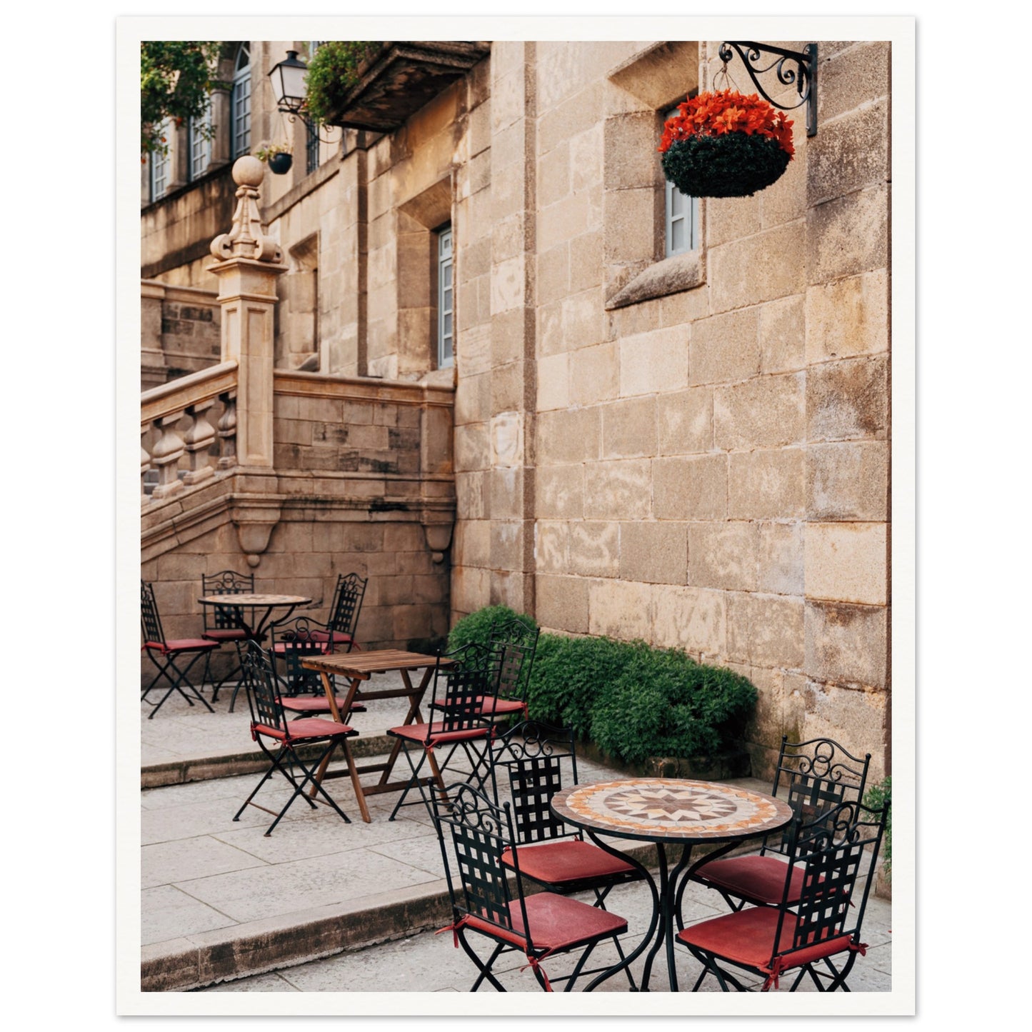 Barcelona Cafe Poster 40x50 cm 16x20″ Border