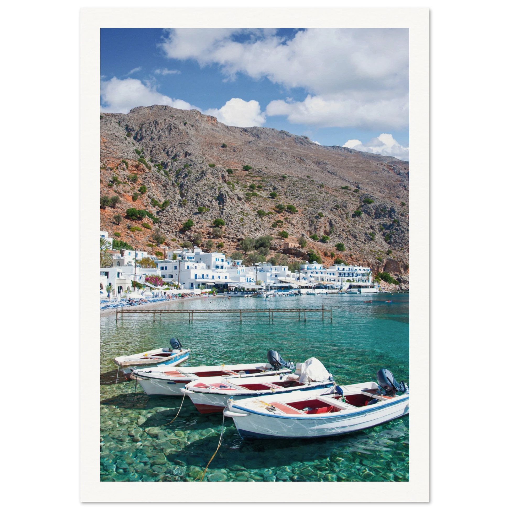 A Few Boats in Crete Prints