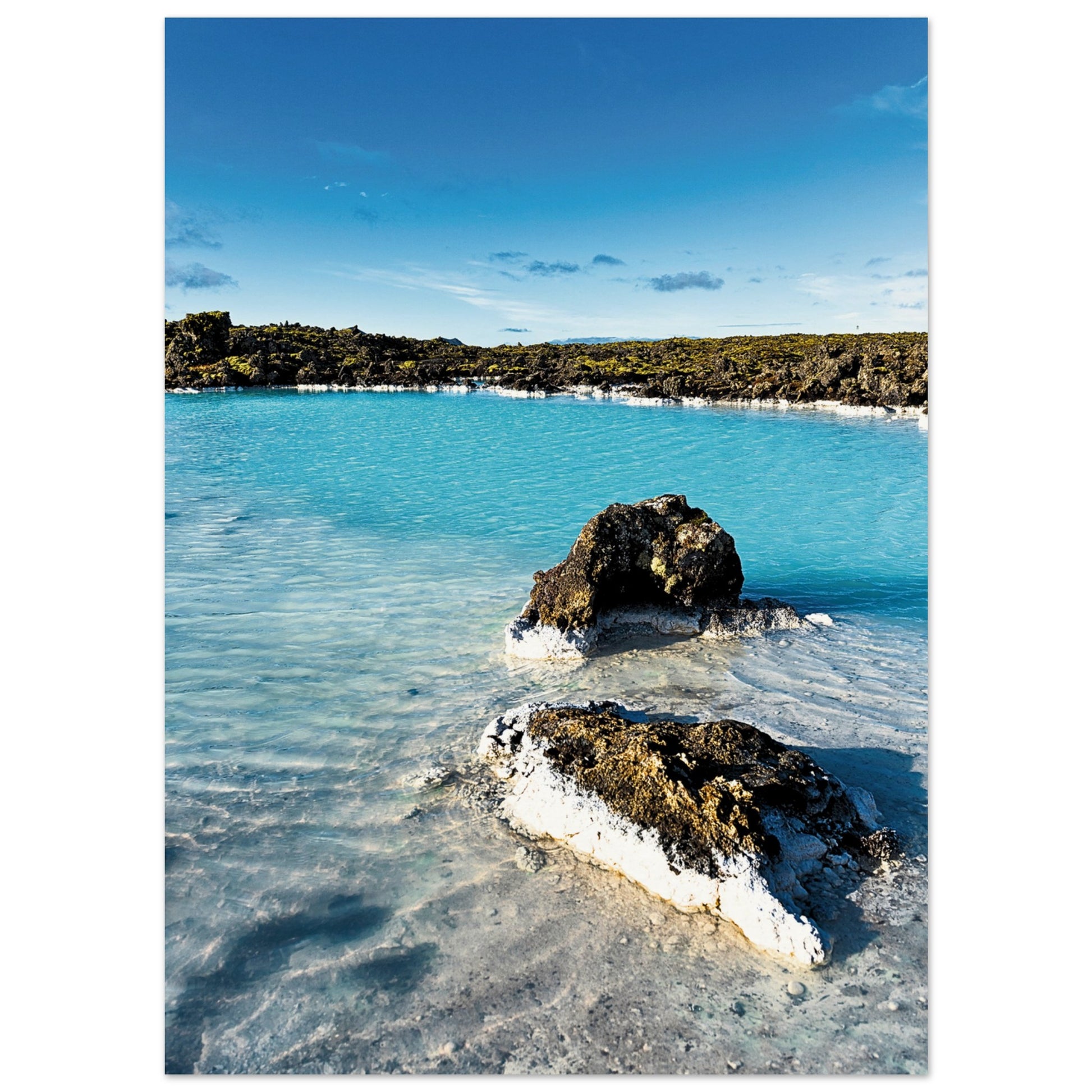 Blue Lagoon South Iceland Poster 13x18 cm 5x7″ No Border